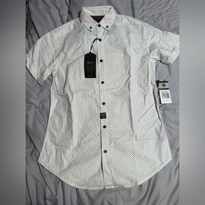 Men's White Polka Dot Shirt